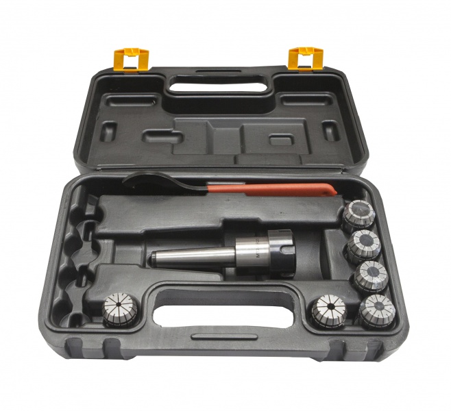 064b1d7a18f09224a31fa13ad604d5eb Цанговый патрон МТ2-ER25/6 PCS с набором цанг (4,6,8,10,12,16 мм) — изображение 1