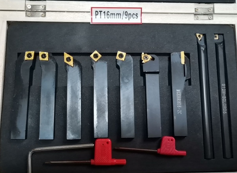 845e6be0088bc2398b986dc92acae329 Набор резцов с мех.креплением пластин с покрытием, сечение 16х16 мм, 9 шт. — изображение 1