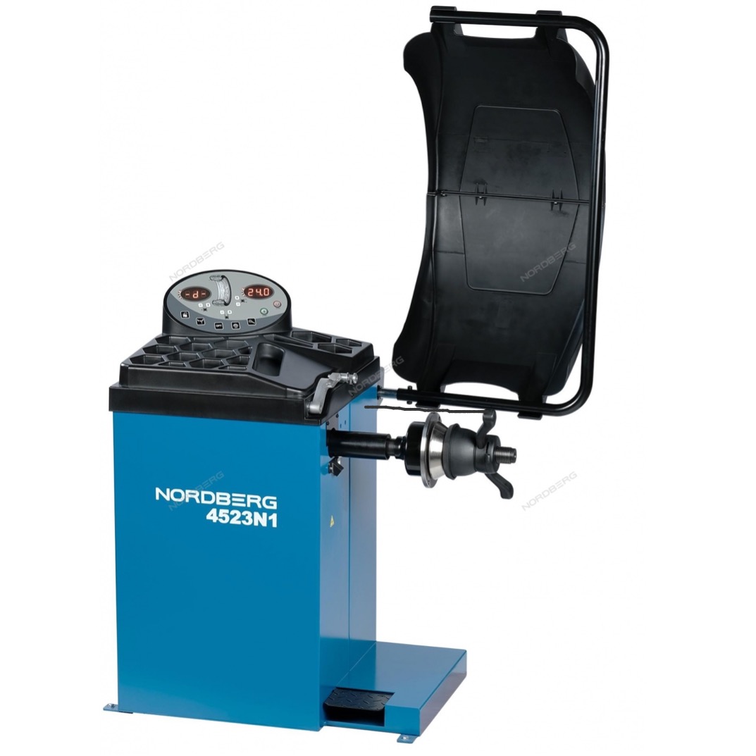 4523N1 NORDBERG Станок балансировочный с автоматическим вводом 2х параметров, лазером и автостопом