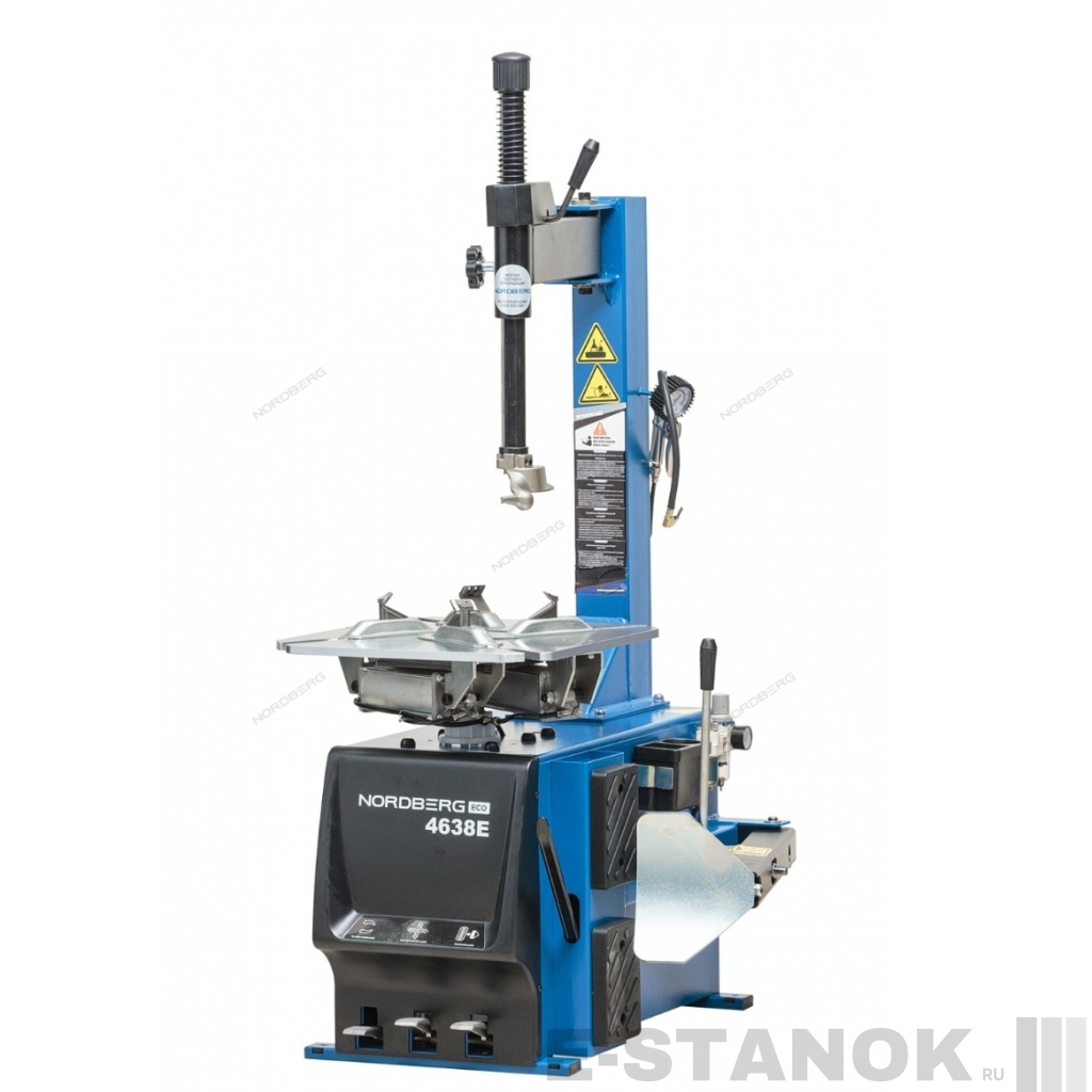 4638E_380 Nordberg Станок шиномонтажный полуавтомат, односкоростной, 380 В, синий