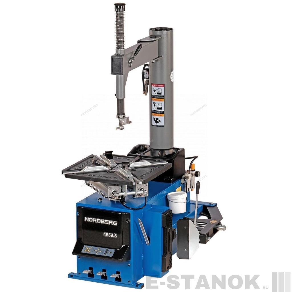 4639,5(B) 220 NORDBERG Станок шиномонтажный полуавтомат, односкоростной, зажимы 13-26", синий, 220В