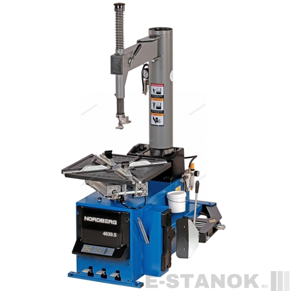 4639,5(B) 220 NORDBERG Станок шиномонтажный полуавтомат, односкоростной, зажимы 13-26", синий, 220В