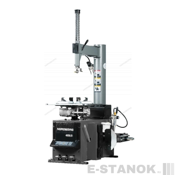 4639,5 NORDBERG Станок шиномонтажный 380V п/автомат, 2х скоростн, зажимы 13-26", усил отжим, серый