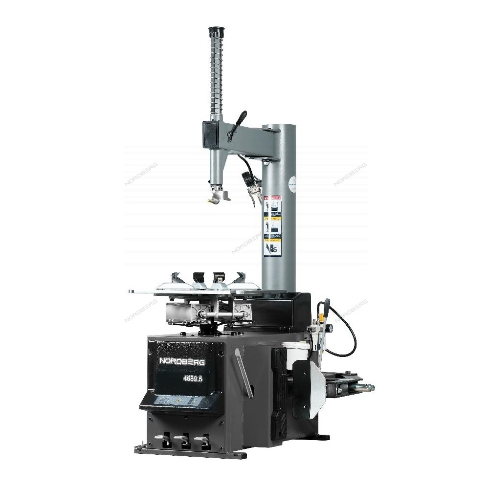 4639,5 NORDBERG Станок шиномонтажный 380V п/автомат, 2х скоростн, зажимы 13-26", усил отжим, серый