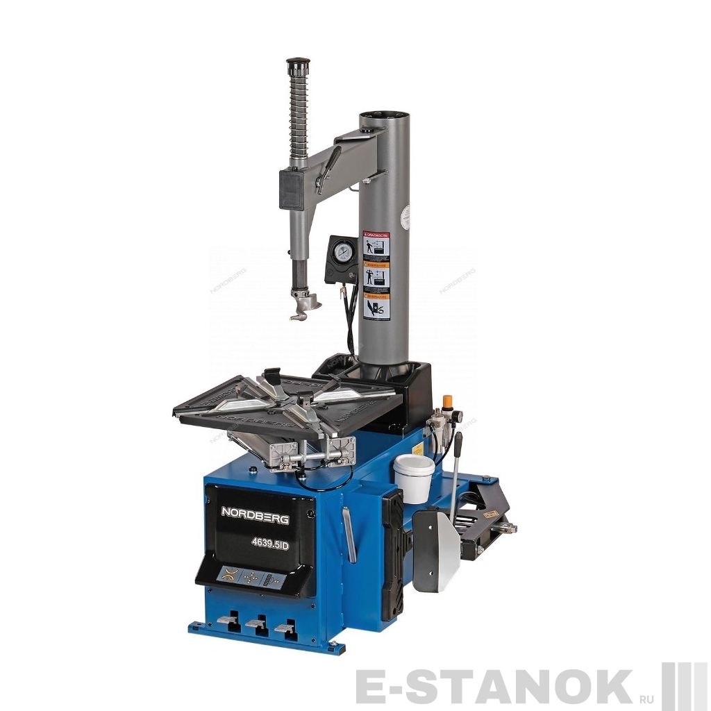 4639,5ID(B) 380 NORDBERG Станок шиномонтажный полуавтомат, двухскоростной, зажимы 13-26", синий, 380В
