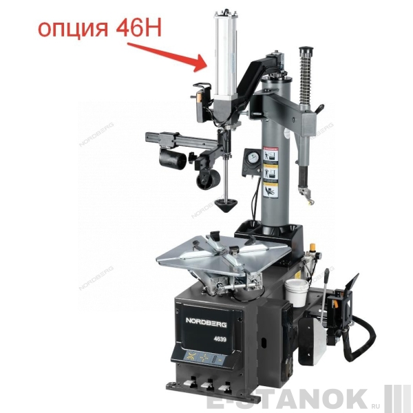 4639G NORDBERG Станок шиномонтажный 380V п/автомат, 2х скоростн, зажимы 13-26", взрыв подк, серый