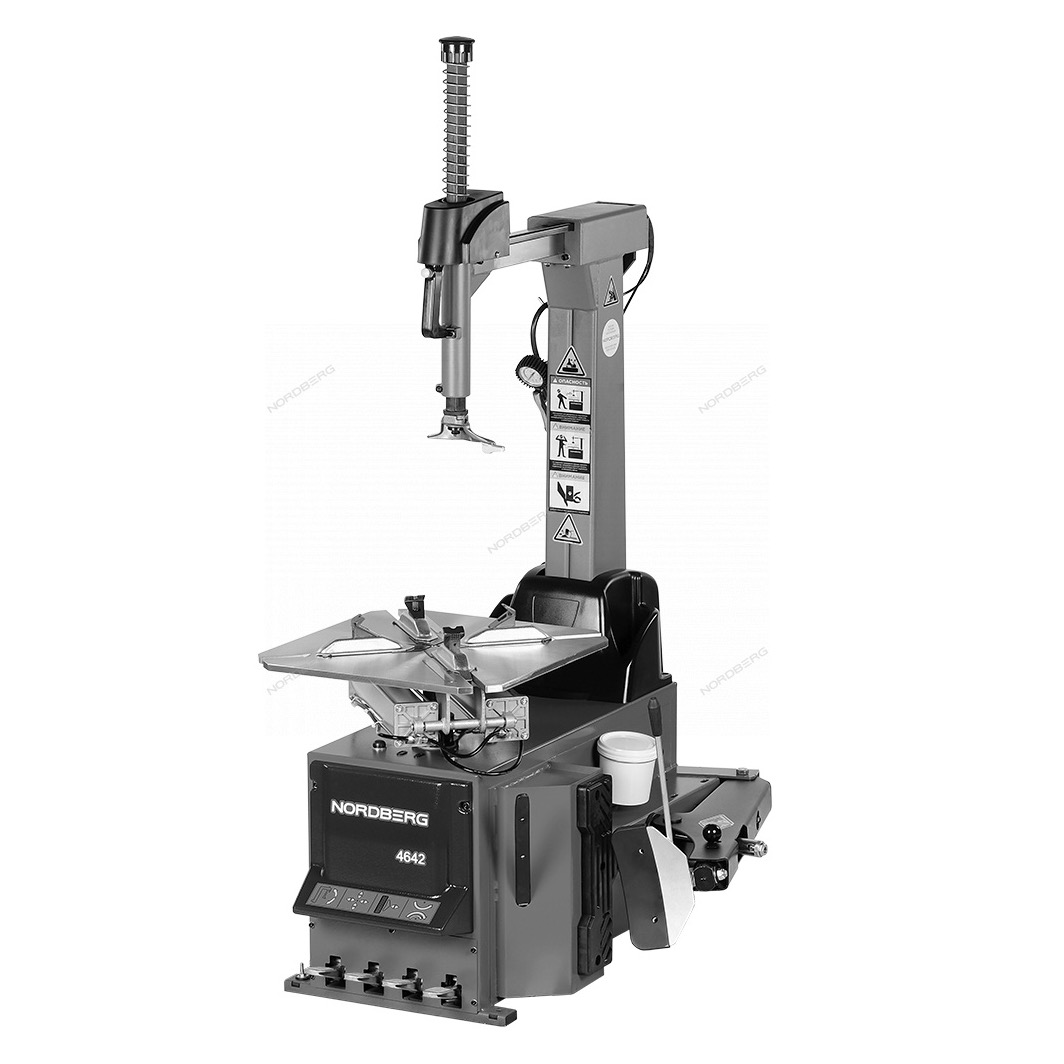 4642 NORDBERG Станок шиномонтажный 380V автомат, 2х скоростн, зажимы 14-27", серый