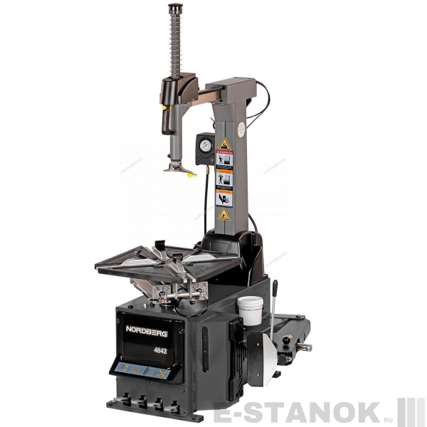 4642G NORDBERG Станок шиномонтажный 380V автомат, 2х скор, стол с накладками, серый