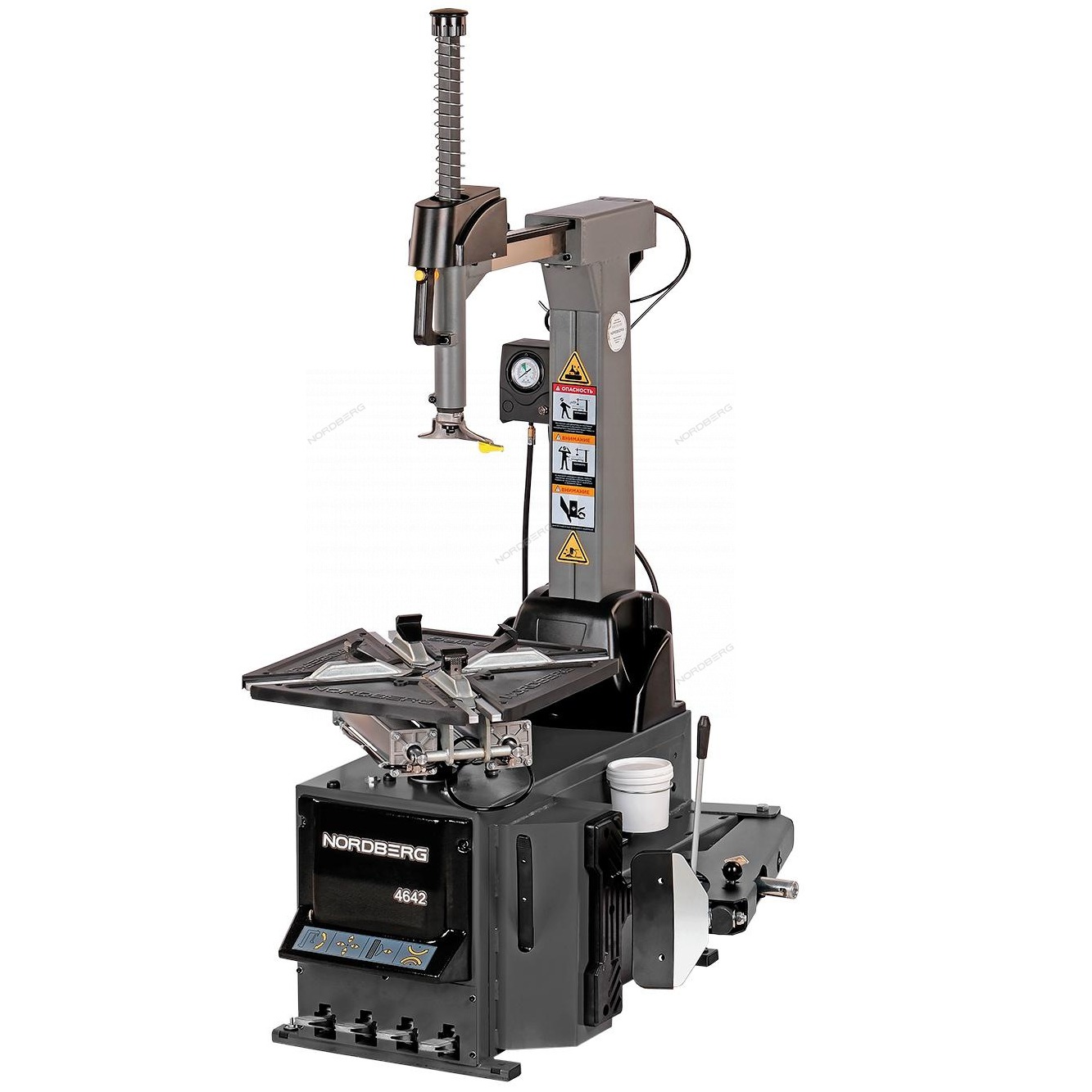 4642G NORDBERG Станок шиномонтажный 380V автомат, 2х скор, стол с накладками, серый