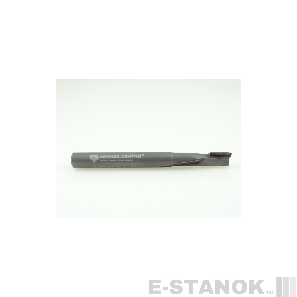 Алмазная компрессионная фреза с твердосплавным корпусом Utensil Centro: диам. 8 мм, реж. часть 27 мм