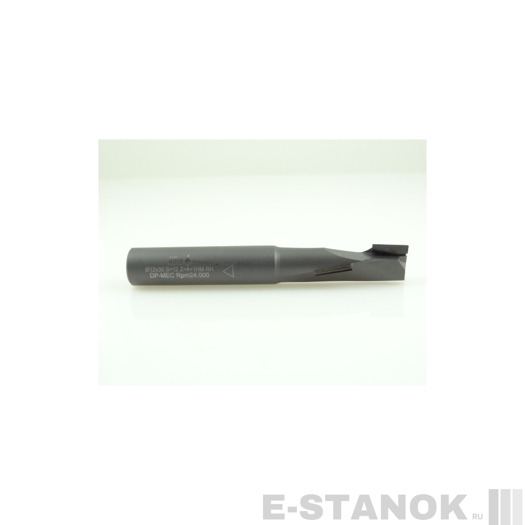 Алмазная компрессионная фреза с твердосплавным корпусом Utensil Centro: диам. 12 мм, реж. часть 36 мм