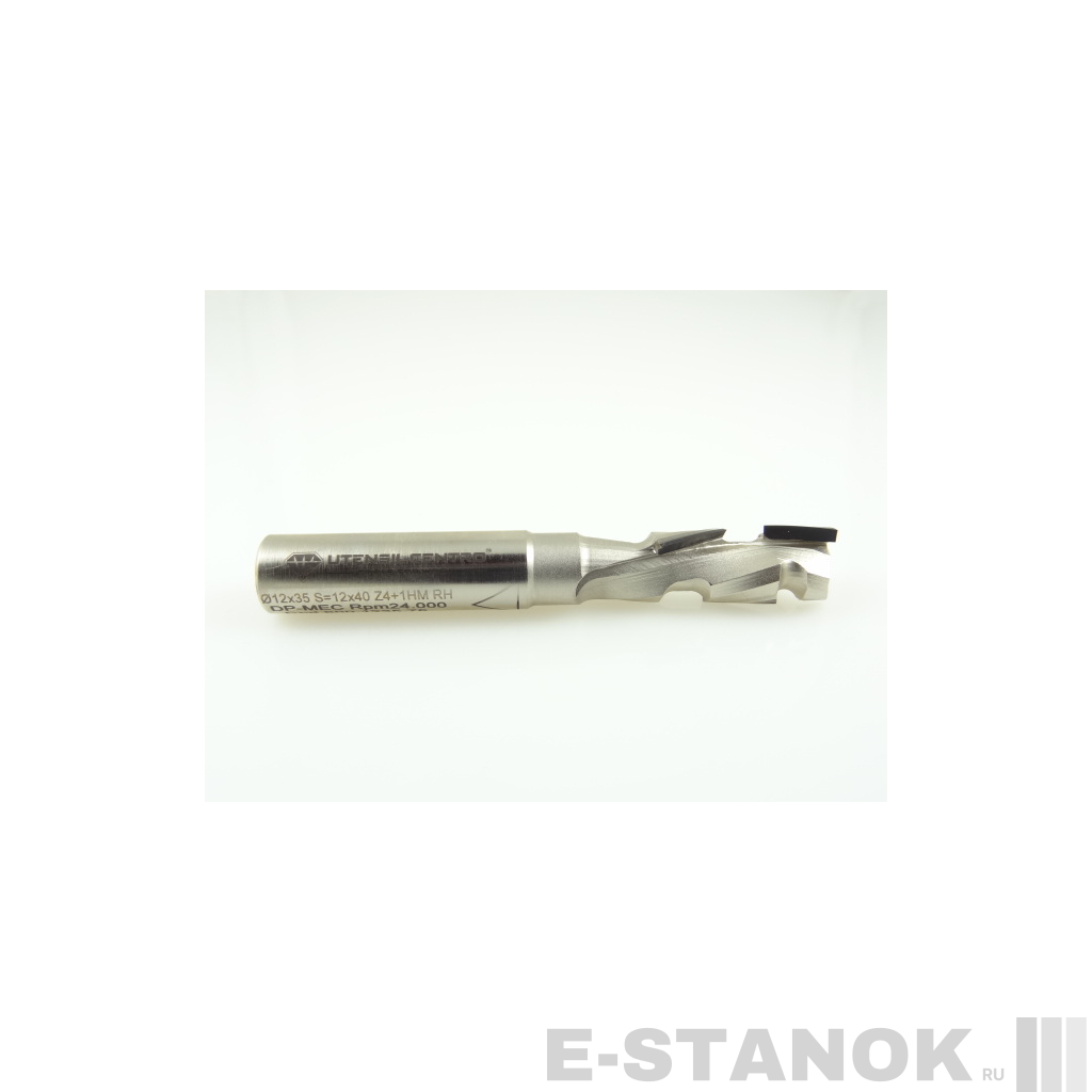 Алмазная компрессионная фреза Utensil Centro: диам. 12 мм, реж. часть 35 мм