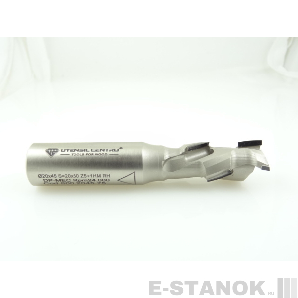 Алмазная компрессионная фреза Utensil Centro: диам. 20 мм, реж. часть 45 мм