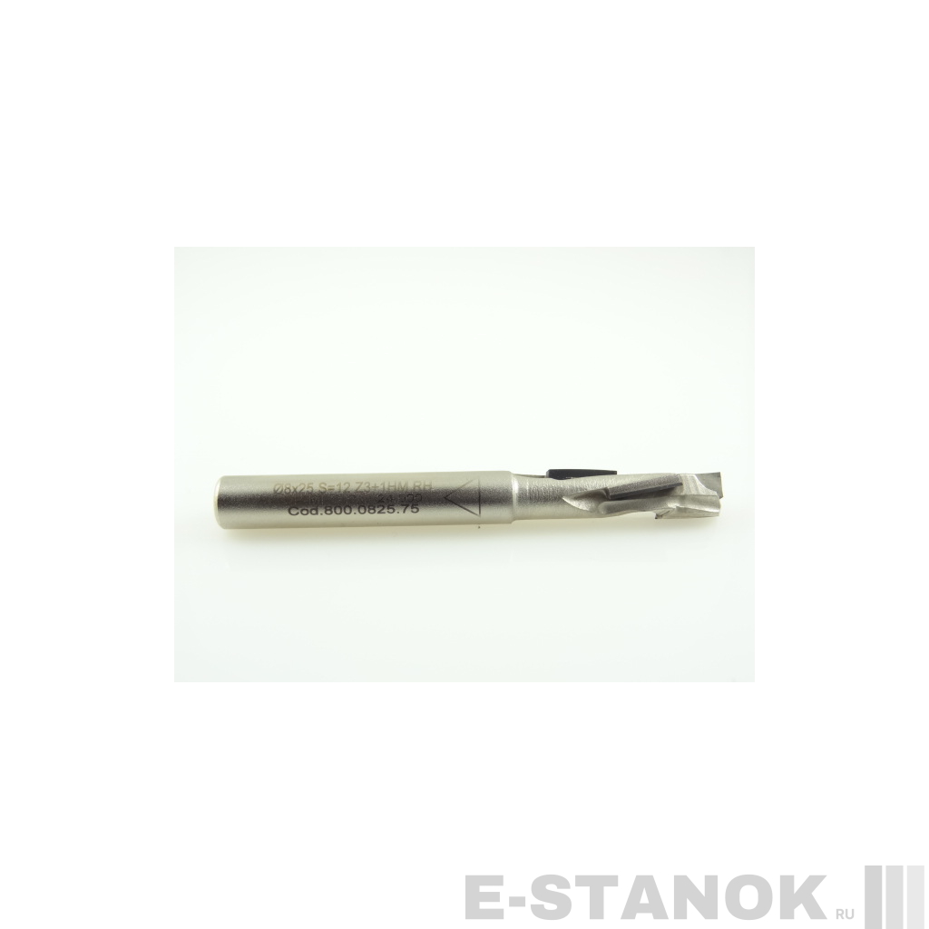 Алмазная компрессионная фреза Utensil Centro: диам. 8 мм, реж. часть 25 мм