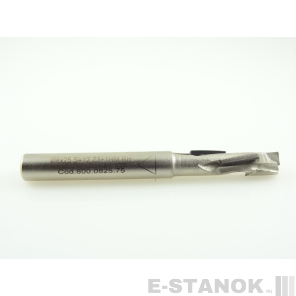 Алмазная компрессионная фреза Utensil Centro: диам. 8 мм, реж. часть 25 мм