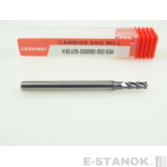 Четырёхзаходная фреза по нержавеющей стали CERAMEI: диам. 3 мм, хвост. 4 мм, реж. часть 9 мм