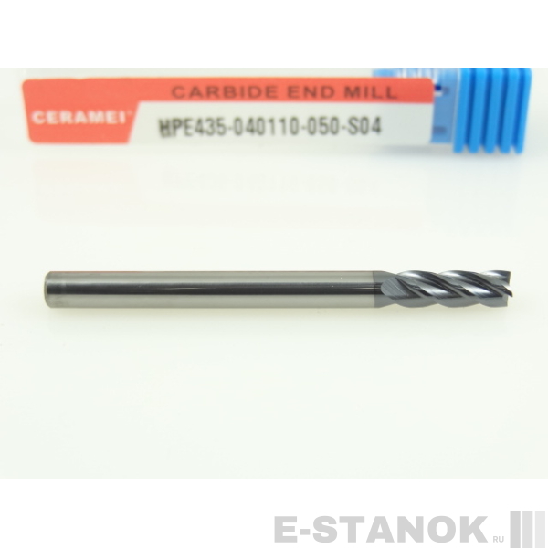 Четырёхзаходная универсальная фреза (HRC50) CERAMEI: диам. 4 мм, реж. часть 11 мм