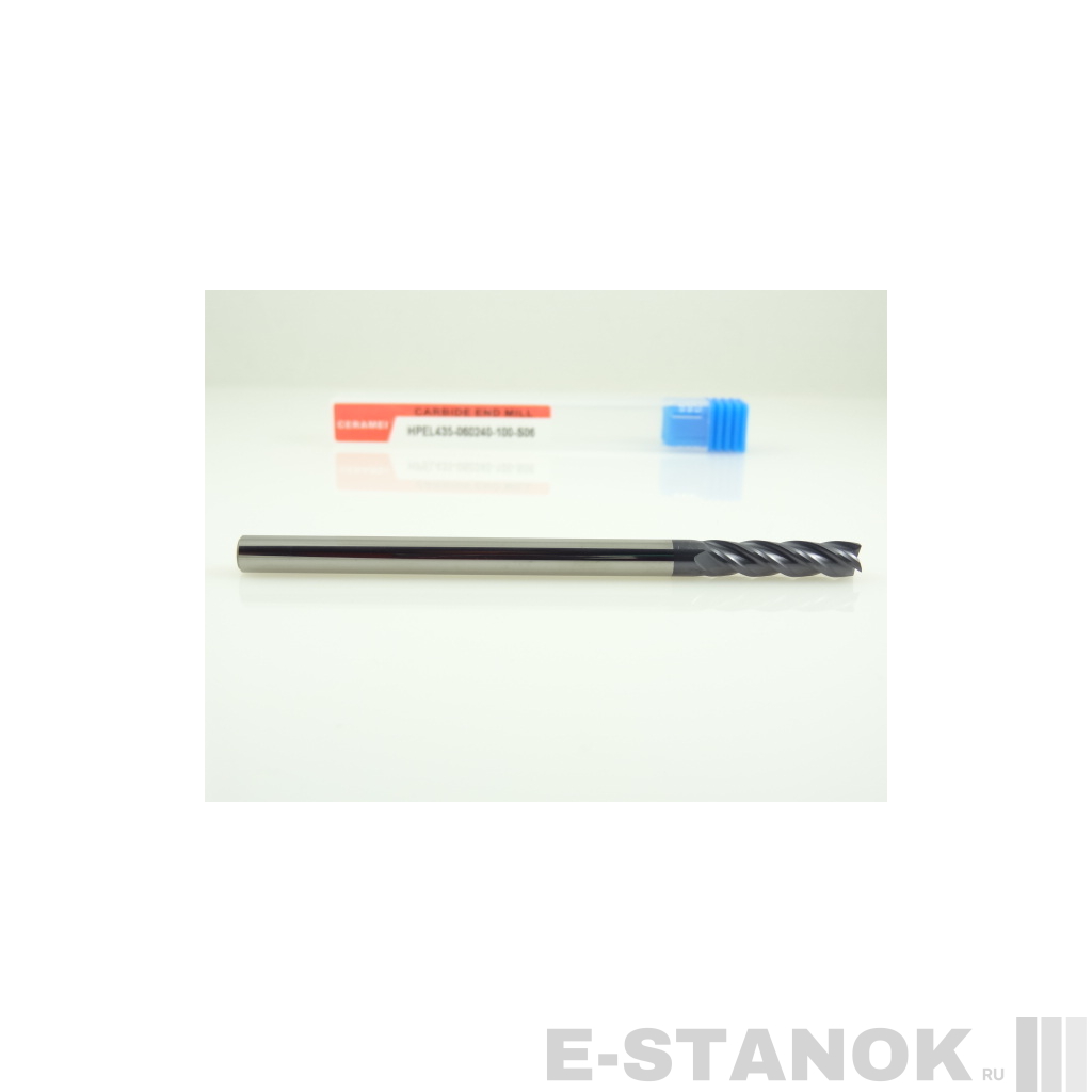 Четырёхзаходная универсальная фреза (HRC50) CERAMEI: диам. 6 мм, реж. часть 24 мм, общая длина 100 мм