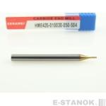 Четырёхзаходная универсальная фреза (HRC55) CERAMEI: диам. 1 мм, хвост. 4 мм, реж. часть 3 мм