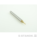 Четырёхзаходная универсальная фреза (HRC55) CERAMEI: диам. 1 мм, хвост. 4 мм, реж. часть 3 мм