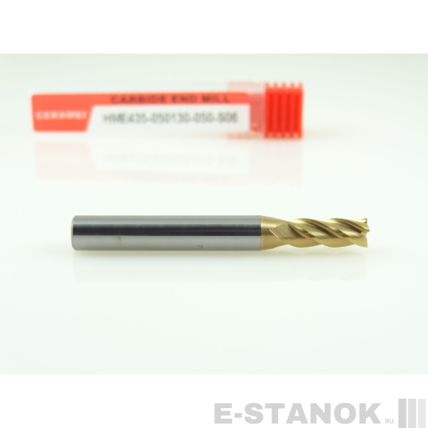 Четырёхзаходная универсальная фреза (HRC55) CERAMEI: диам. 5 мм, хвост. 6 мм, реж. часть 13 мм
