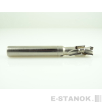 Двухзаходная алмазная компрессионная фреза Альма: диам. 12 мм, реж. длина 25 мм, общ. длина 95 мм