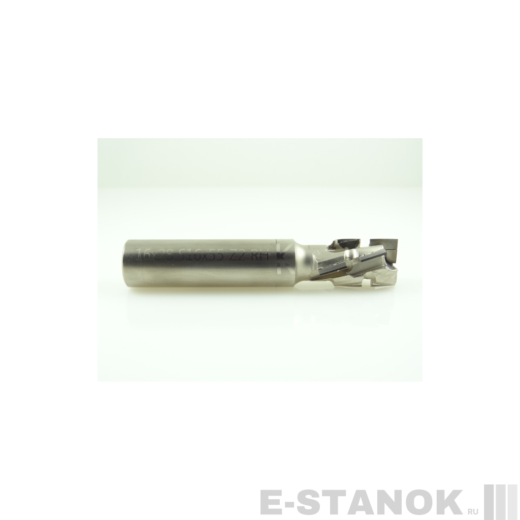 Двухзаходная алмазная компрессионная фреза Альма: диам. 16 мм, реж. длина 28 мм