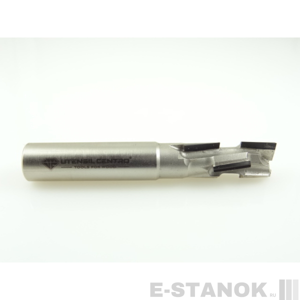 Двухзаходная алмазная компрессионная фреза Utensil Centro: диам. 12 мм, реж. часть 25 мм