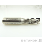 Двухзаходная алмазная компрессионная фреза Utensil Centro: диам. 18 мм, хвост. 20 мм, реж. часть 45 мм