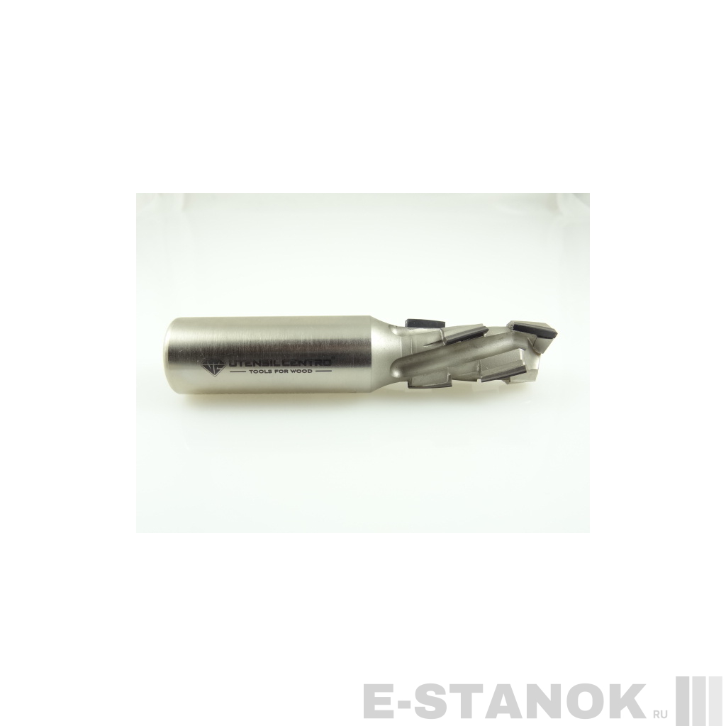 Двухзаходная алмазная компрессионная фреза Utensil Centro: диам. 18 мм, хвост. 20 мм, реж. часть 35 мм