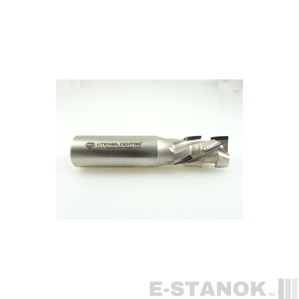 Двухзаходная алмазная компрессионная фреза Utensil Centro: диам. 20 мм, реж. часть 35 мм