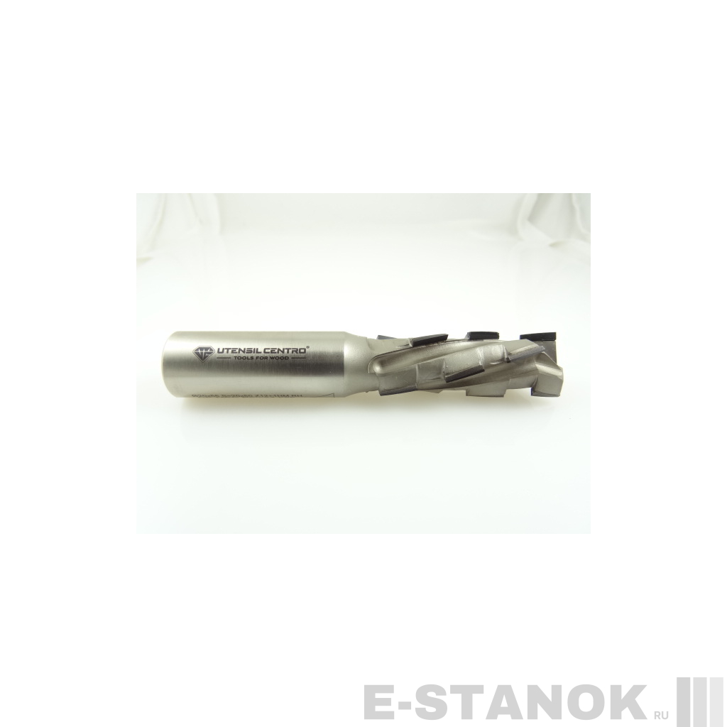 Двухзаходная алмазная компрессионная фреза Utensil Centro: диам. 20 мм, реж. часть 55 мм