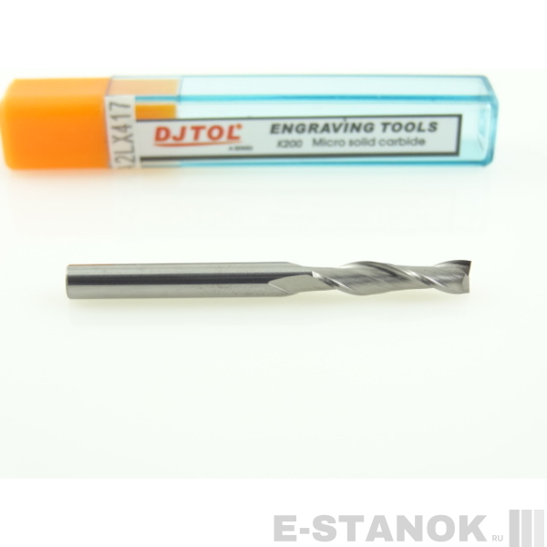 Двухзаходная фреза DJTOL A: диам. 4 мм, реж. длина 17 мм