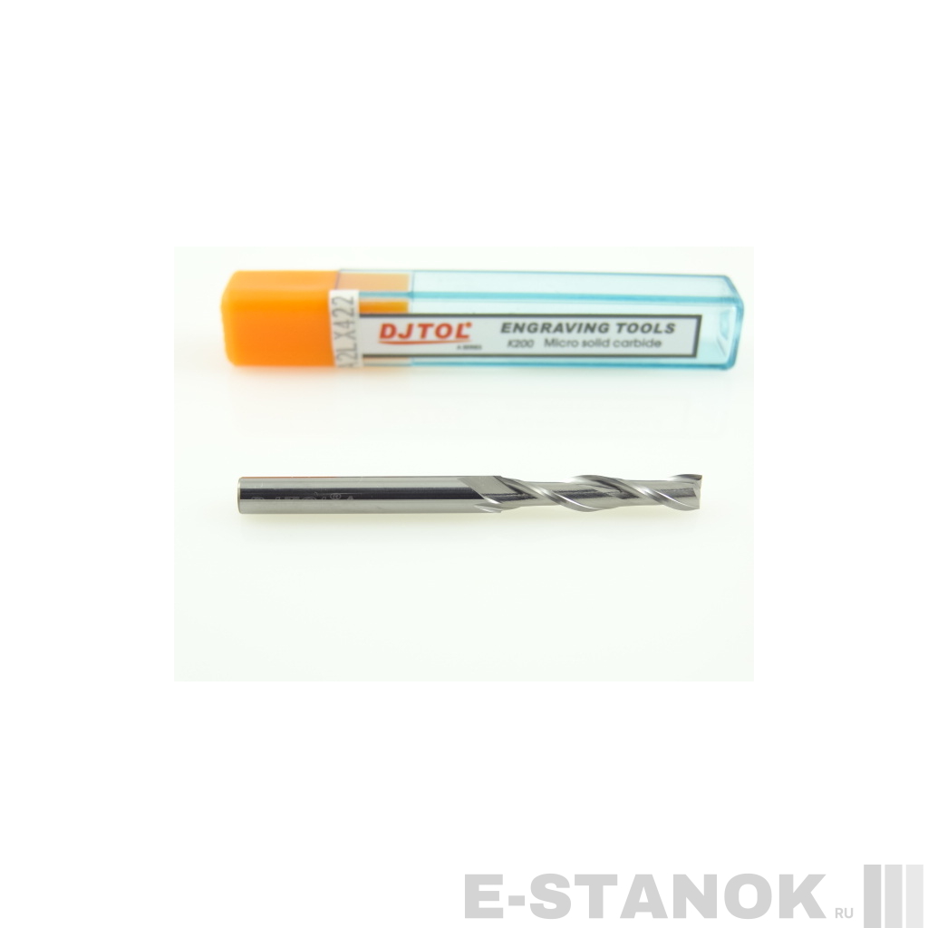 Двухзаходная фреза DJTOL A: диам. 4 мм, реж. длина 22 мм
