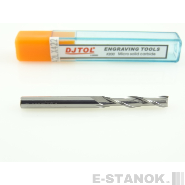 Двухзаходная фреза DJTOL A: диам. 4 мм, реж. длина 22 мм