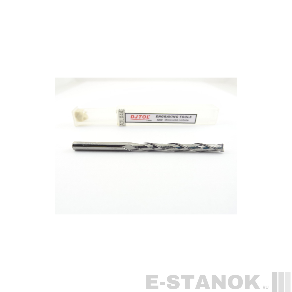 Двухзаходная фреза DJTOL A: диам. 4 мм, реж. длина 42 мм