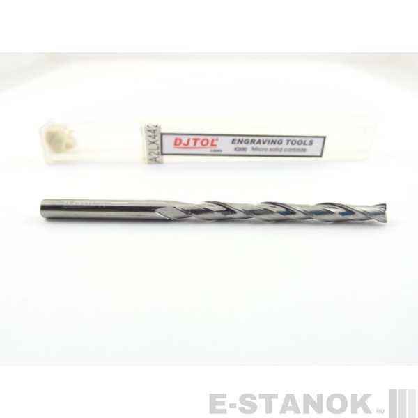 Двухзаходная фреза DJTOL A: диам. 4 мм, реж. длина 42 мм