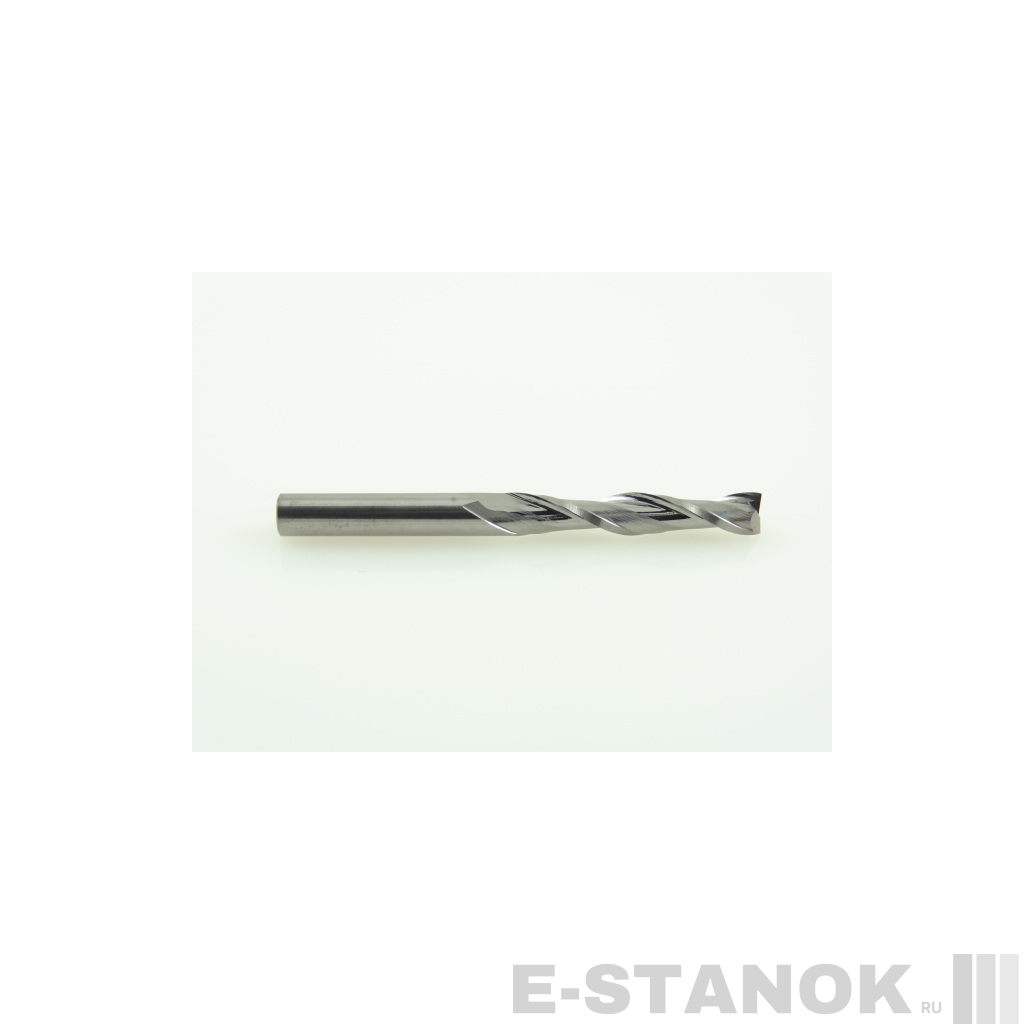 Двухзаходная фреза DJTOL N: диам. 4 мм, реж. длина 22 мм, общ. длина 45 мм