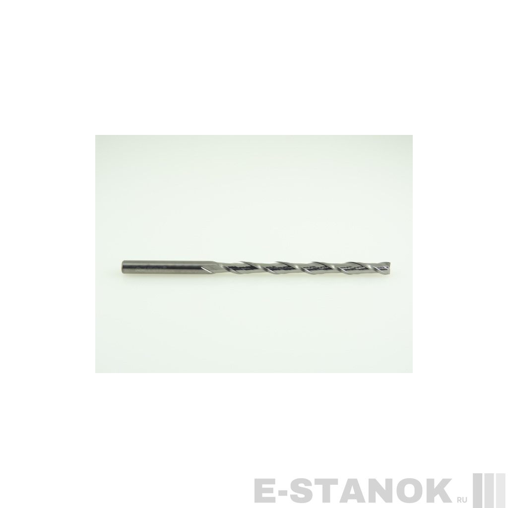 Двухзаходная фреза DJTOL N: диам. 4 мм, реж. длина 52 мм, общ. длина 80 мм