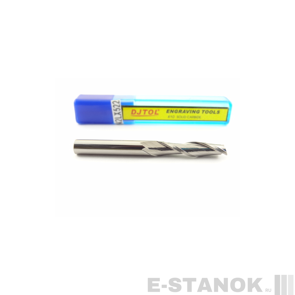 Двухзаходная фреза DJTOL N: диам. 5 мм, реж. длина 22 мм