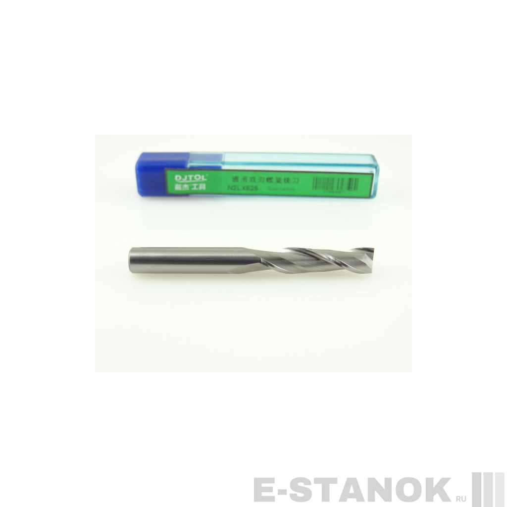 Двухзаходная фреза DJTOL N: диам. 6 мм, реж. длина 25 мм