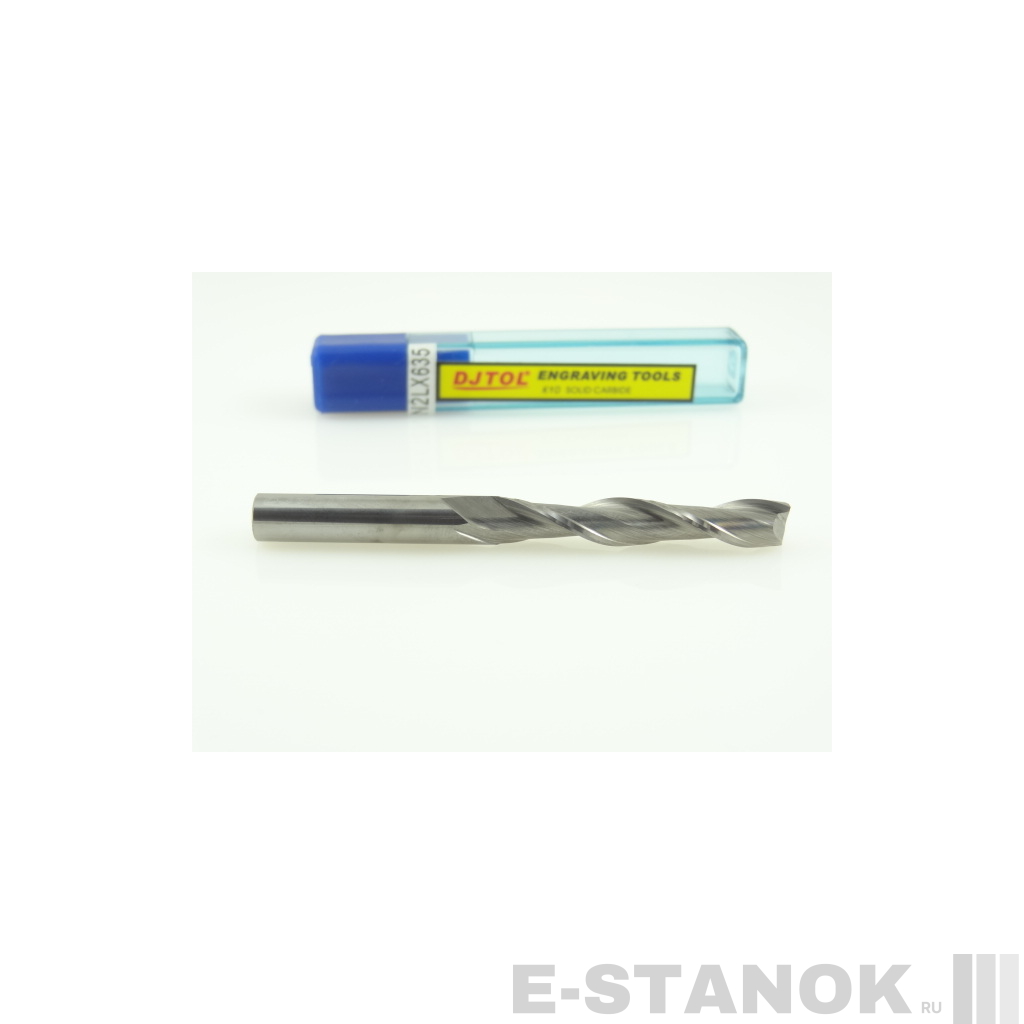Двухзаходная фреза DJTOL N: диам. 6 мм, реж. длина 35 мм