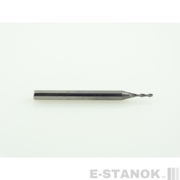 Двухзаходная фреза DJTOL N: хвост. 3,175 мм, диам. 1 мм, реж. длина 6 мм