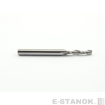 Двухзаходная фреза DJTOL N: хвост. 3.175, диам. 2.5 мм, реж. длина 10 мм