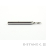 Двухзаходная фреза DJTOL N: хвост. 3.175 мм, диам. 2 мм, реж. длина 8 мм