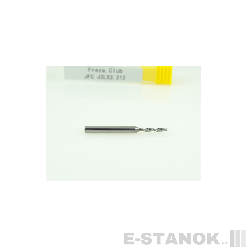 Двухзаходная фреза JFC: диам. 2 мм, хвост. 3.175 мм, реж. длина 12 мм