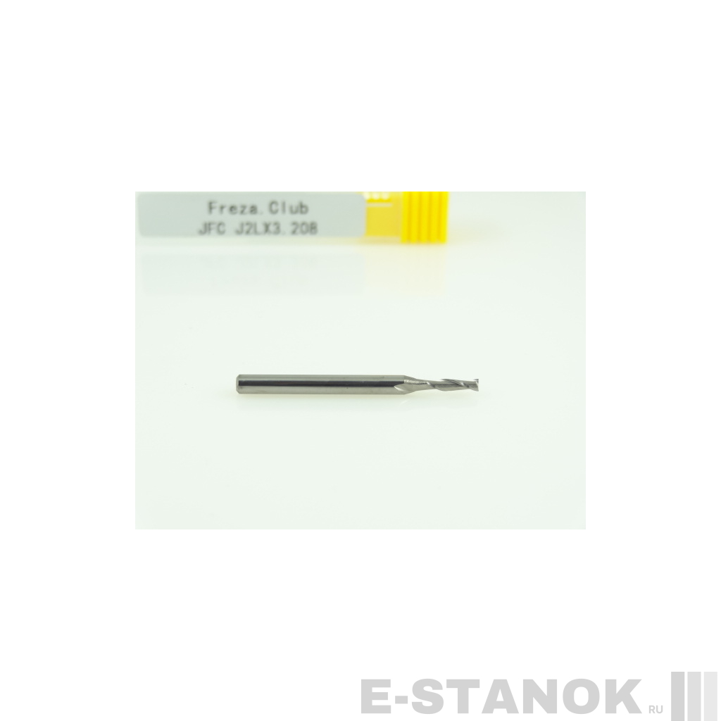 Двухзаходная фреза JFC: диам. 2 мм, хвост. 3.175 мм, реж. длина 8 мм