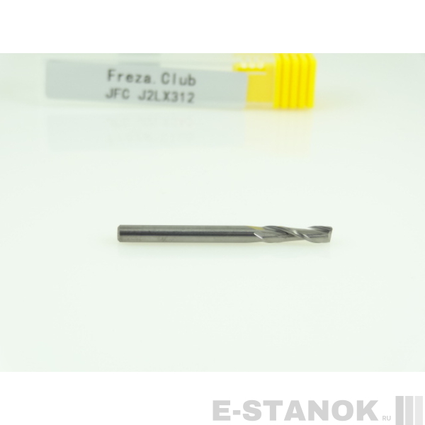 Двухзаходная фреза JFC: диам. 3 мм, реж. длина 12 мм