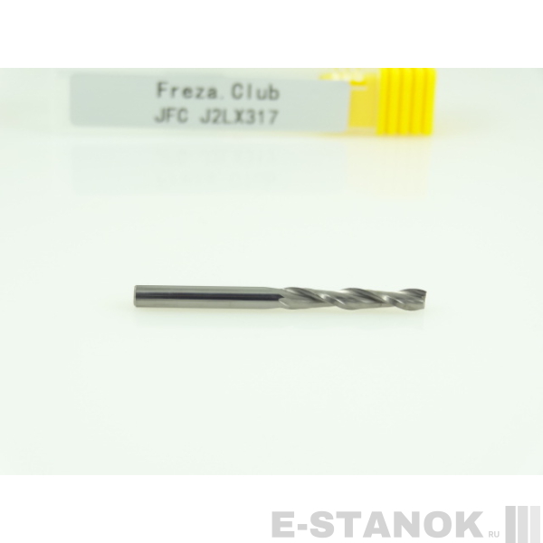 Двухзаходная фреза JFC: диам. 3 мм, реж. длина 17 мм