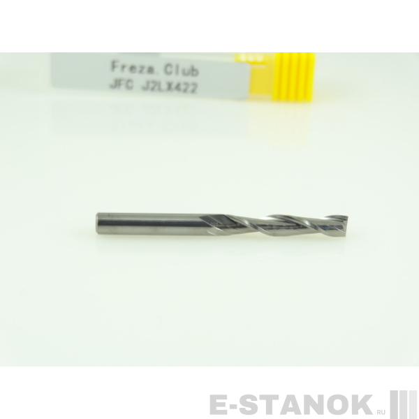 Двухзаходная фреза JFC: диам. 4 мм, реж. длина 22 мм